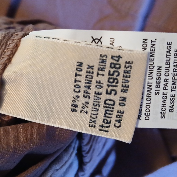 L L Bean Tan and Brown Shorts Set - Picture 4 of 4